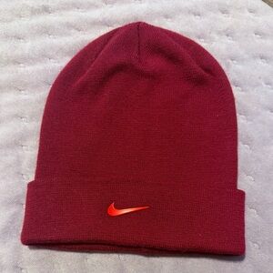 Nike Maroon Knit Beanie